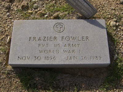 Fowler, Frazier (military marker)