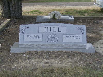 Hill, Louis Alvin & Fannie M. Vann