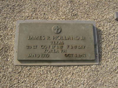 Holland, James R. Jr. (military marker)