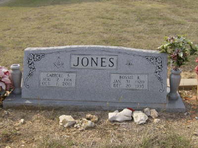 Jones, Carroll S. & Rossie B.