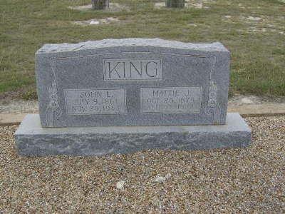 King, JOhn L. & Mattie J.