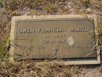 Martin, Owen Franklin (military marker)