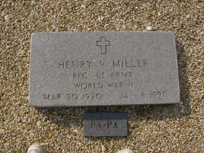 Miller, Henry V. (military marker)