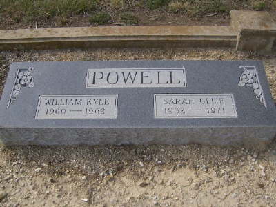 Powell, William Kyle & Sarah Ollie
