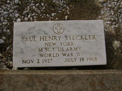 Steckler, Paul Henry (military marker)