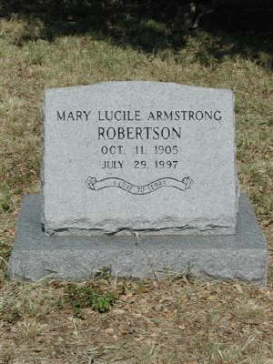Robertson, Mary Lucile Armstrong