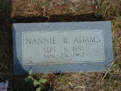 Adams, Nannie B.