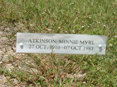 Atkinson, Minnie Myrl