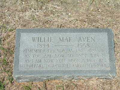 Aven, Willie Mae