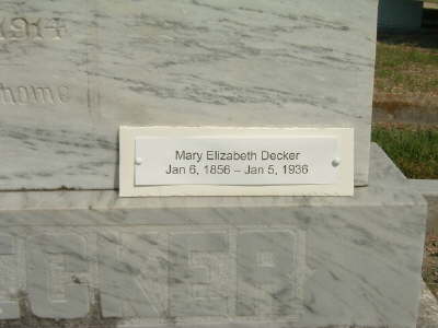 Decker, Mary Elizabeth