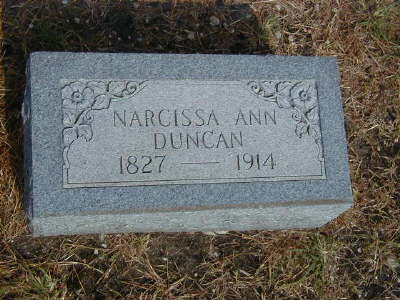 Duncan, Narcissa Ann