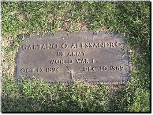 Alessandro, Gaetano O (military marker).JPG