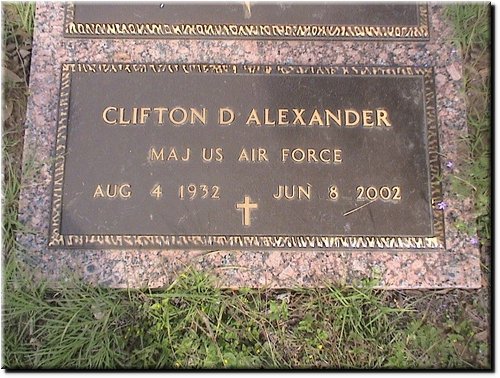 Alexander, Clifton (military marker).JPG