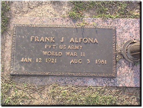 Alfona, Frank (military marker).JPG