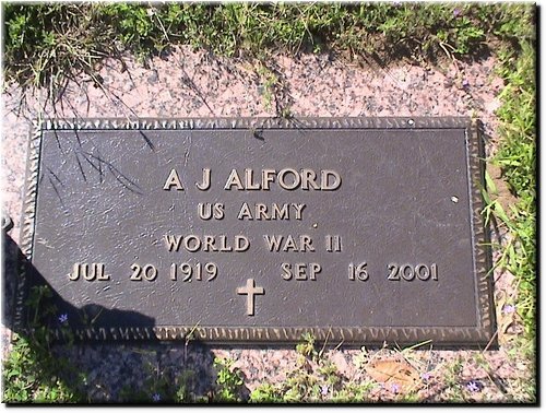 Alford, A J (military marker).JPG