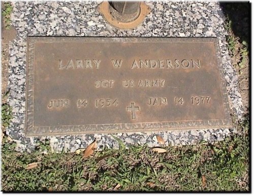 Anderson, Larry W (military marker).JPG