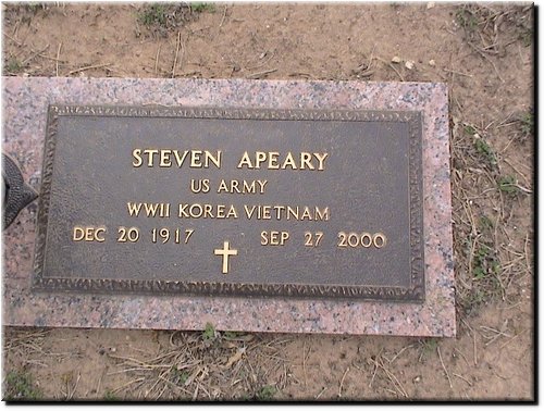 Apeary, Steven (military marker).JPG