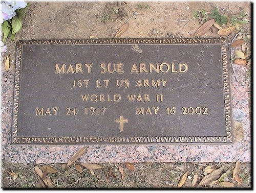 Arnold, Mary Sue (military marker).JPG