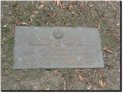 Ashley, Hollis (military marker).JPG