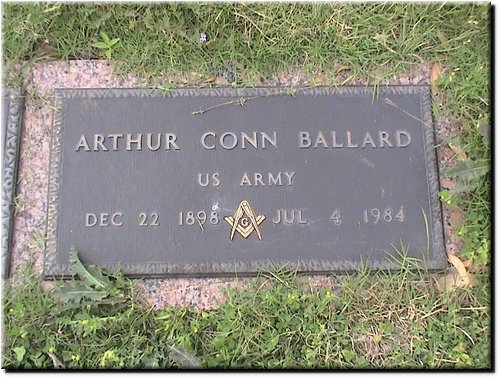 Ballard, Arthur Conn (military marker).JPG