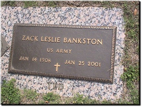 Bankston, Zack Leslie (military marker).JPG