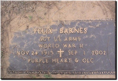 Barnes, Felix (military marker).JPG