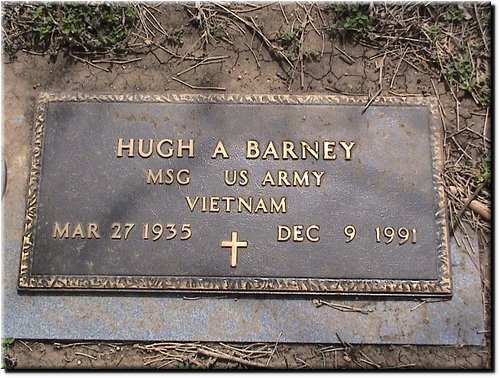 Barney, Hugh (military marker).JPG