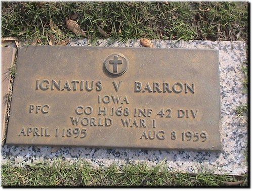 Barron, Ignatius (military marker).JPG