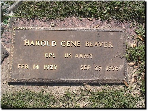 Beaver, Harold Gene (military marker).JPG