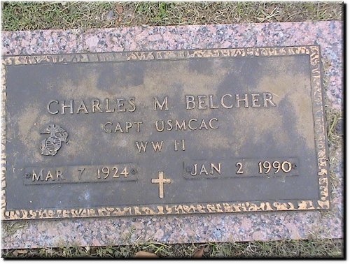 Belcher, Charles M (military marker).JPG