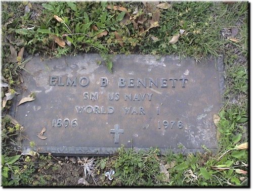 Bennett, Elmo B (military marker).JPG