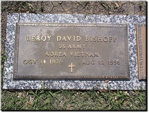 Bishoff, Leroy David (military marker).JPG