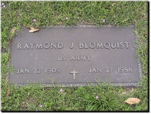 Blomquist, Raymond (military marker).JPG