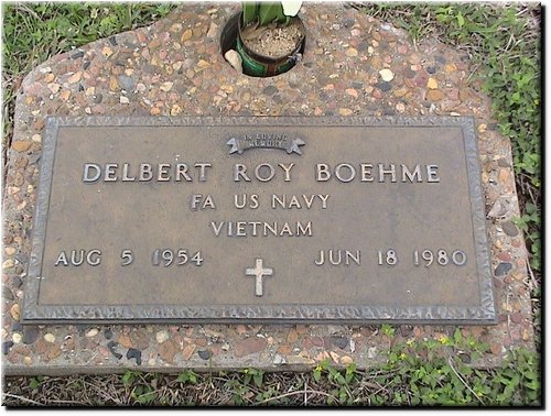 Boehme, Delbert Roy (military marker).JPG