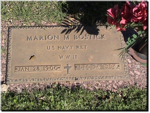 Bostrick, Marion (military marker).JPG