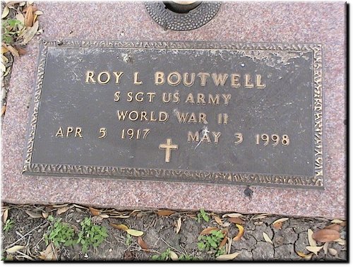 Boutwell, Roy (military marker).JPG