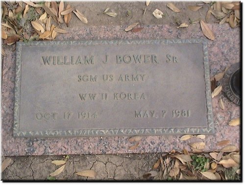 Bower, William J Sr (military marker).JPG