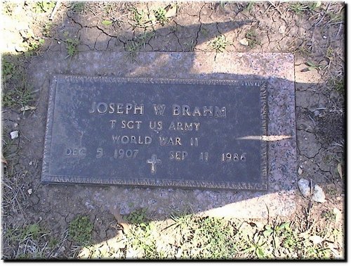 Brahm, Joseph (military marker).JPG