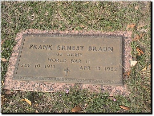 Braun, Frank Ernest (military marker).JPG