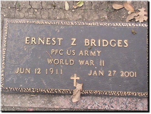 Bridges, Ernest (military marker).JPG