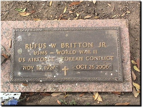 Britton, Rufus Jr (military marker).JPG