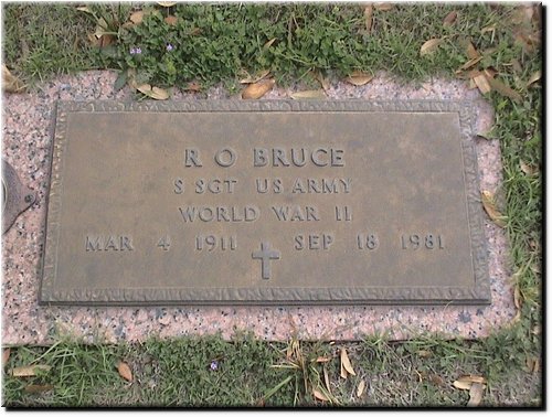 Bruce, R O (military marker).JPG