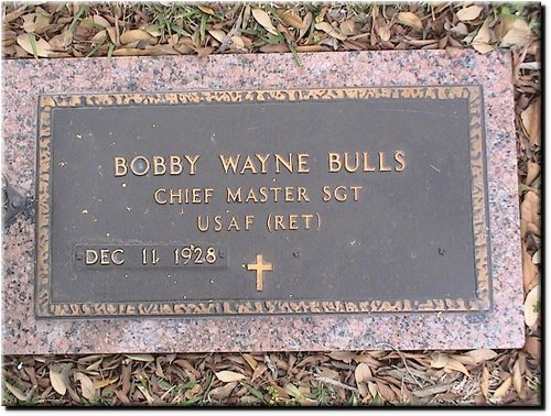 Bulls, Bobby Wayne (military marker).JPG