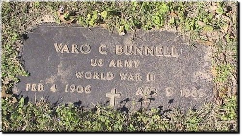 Bunnell, Varo C (military marker).JPG