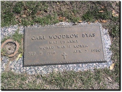 Byas, Carl Woodrow (military marker).JPG