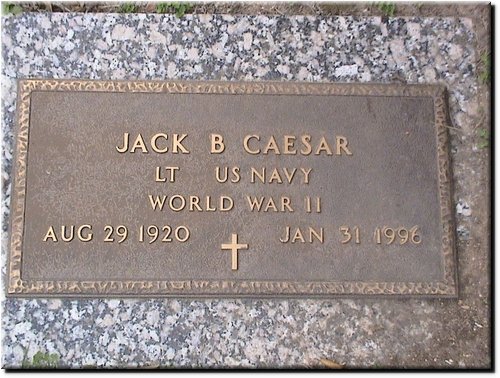 Caesar, Jack B (military marker).JPG