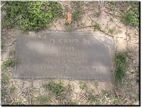 Camp, J B Jr (military marker).JPG