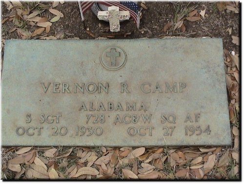 Camp, Vernon (military marker).JPG