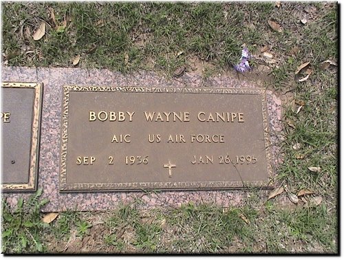 Canipe, Bobby Wayne (military marker).JPG