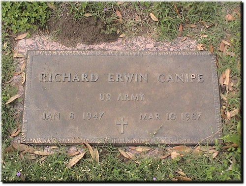 Canipe, Richard Erwin (military marker0.JPG